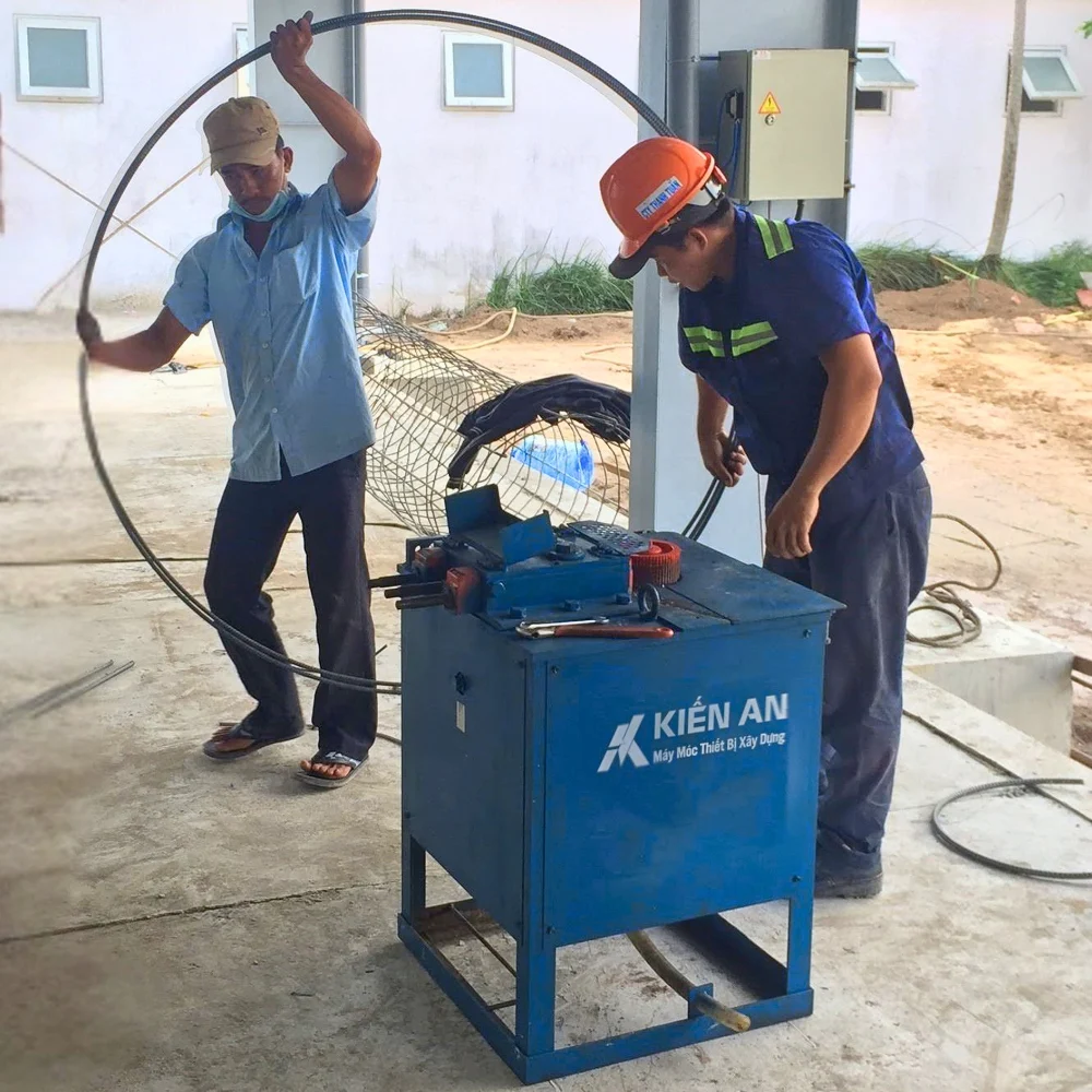 máy uốn vòng tròn r22 bàn giao tại Bình Dương