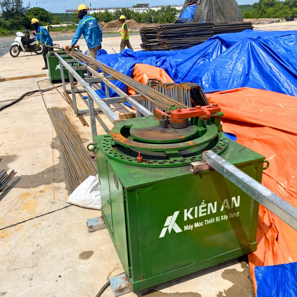 Máy uốn cắt sắt phi 32 bàn giao công trình tại Cần Thơ - Cà Mau