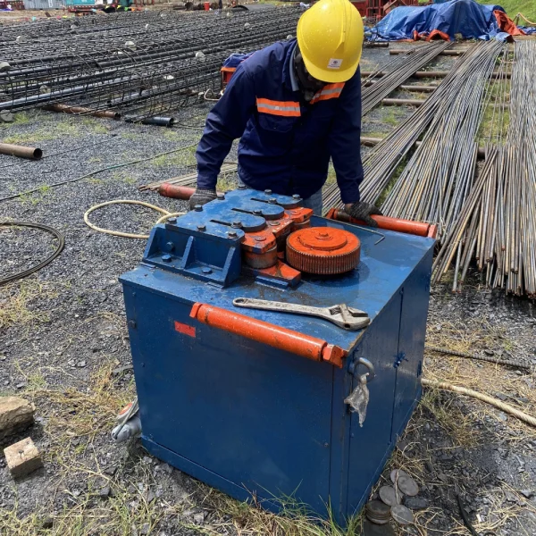 Kiến An giao máy uốn đai tròn và hướng dẫn vận hành tận công trình