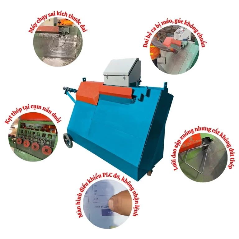 Bắt Bệnh Máy Bẻ Đai Tự Động: Xử Lý Nhanh Các Lỗi Sai Kích Thước, Méo Góc, Kẹt Sắt